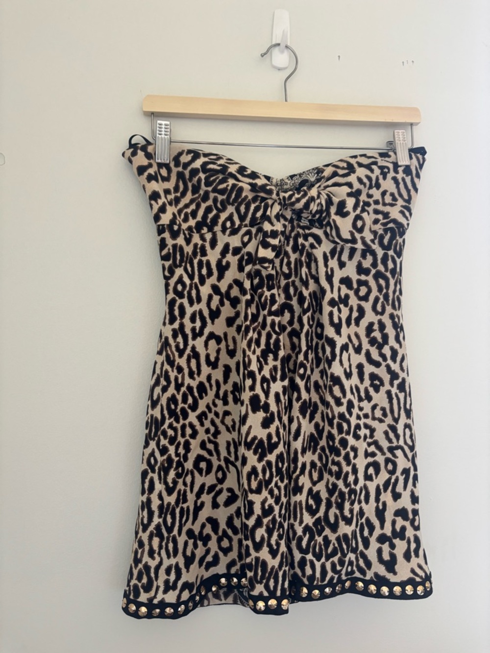 Tracy Reese Cowgirl Animal Print Mini Dress 100% Silk NWOT